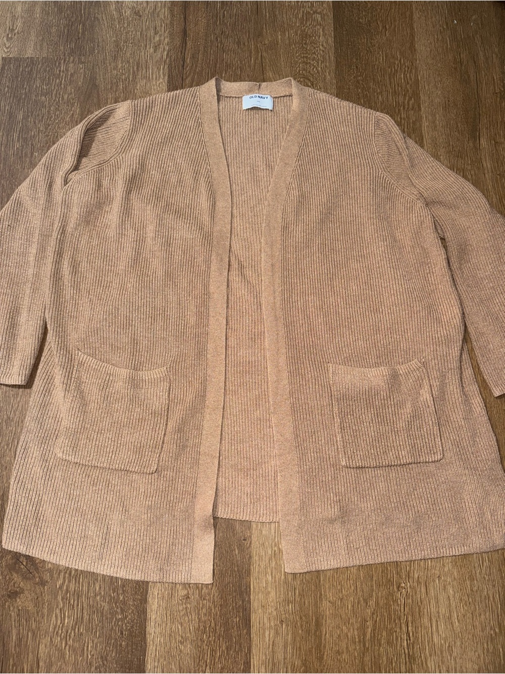 Old Navy Cardigan With Pockets Light Brown XXL